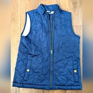Gap quilted vest girl's‎ large navy